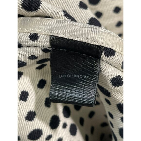 Marc Jacobs Black & White Polka Dot Double-Breasted Coat Small - Picture 6 of 6